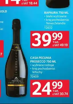 Selgros Wino musujące Casa Pecunia Prosecco oferta