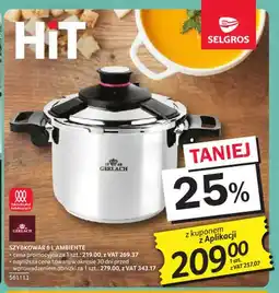 Selgros Szybkowar 6 l Ambiente Gerlach oferta