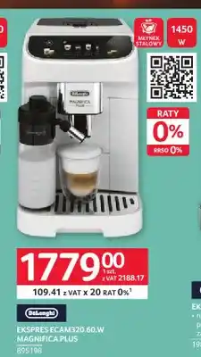 Selgros Ekspres do kawy DeLonghi ECAM320,60.W Magnifica Plus oferta