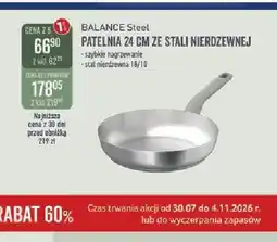 Selgros Patelnia ze stali nierdzewnej BergHOFF Balance Steel 24 cm oferta