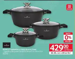 Selgros Komplet garnków 6 części Black Stone Zwieger oferta