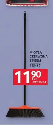 Selgros Miotła czerwona z kijem oferta
