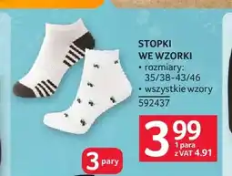 Selgros Skarpetki stopki we wzorki oferta