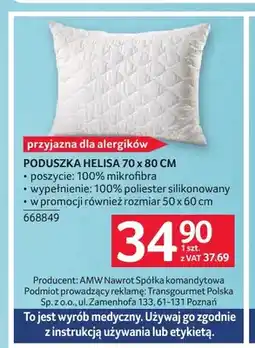 Selgros Poduszka Helisa 70x80 cm oferta