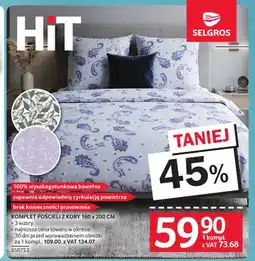 Selgros Komplet pościeli z kory 160x200 cm oferta