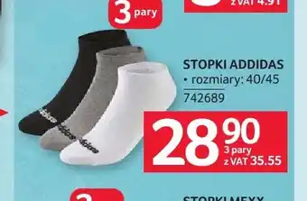 Skarpetki stopki Addidas 3-pak