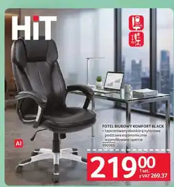 Selgros Fotel biurowy Komfort Black oferta