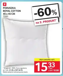 Selgros Poduszka Royal Cotton 45x45 cm oferta