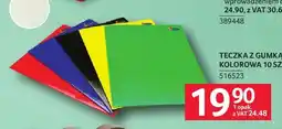 Selgros Teczka z gumką kolorowa 10-pak oferta