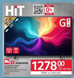 Selgros Telewizor Samsung Tv Crystal UHD 55 UE558072FUXXH oferta