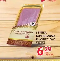 Selgros Szynka konserwowa plastry ZMB Białystok oferta