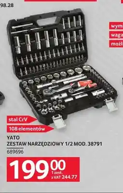 Selgros Zestaw narzędziowy Yato 1/2 Mod. 38791 oferta