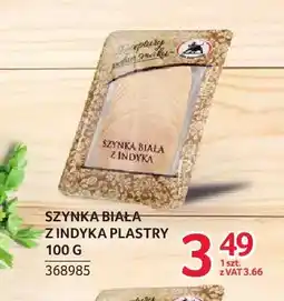 Selgros Szynka biała z indyka plastry ZMB Białystok oferta