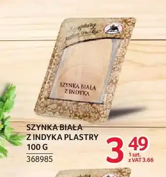 Selgros Szynka biała z indyka plastry ZMB Białystok oferta