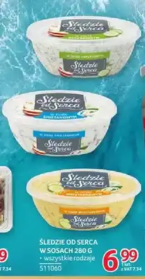 Selgros Śledzie w sosie koperkowym Śledzie od Serca oferta