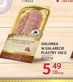 Selgros Golonka w galarecie plastry ZMB Białystok oferta