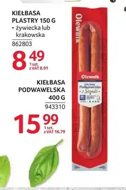 Selgros Kiełbasa podwawelska Olewnik oferta