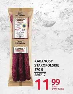 Selgros Kabanosy staropolskie Stara Wędzarnia oferta