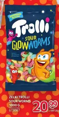 Selgros Żelki Trolli Sour Glowworms oferta