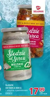 Selgros Śledzie wiejskie z cebulką Śledzie od Serca oferta