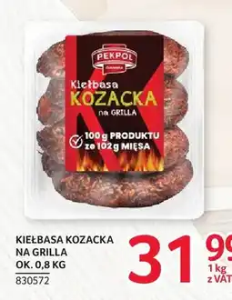 Selgros Kiełbasa Kozacka na grilla Pekpol oferta