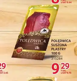 Selgros Polędwica suszona plastry ZMB Białystok oferta