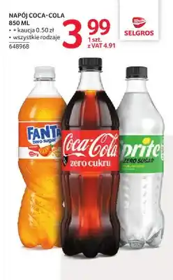 Napój gazowany Coca-Cola Zero Cukru