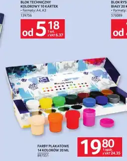 Selgros Farby plakatowe Oxford 14 kolorów oferta