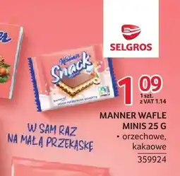 Selgros Wafle Manner Minis kakaowe oferta