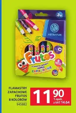 Selgros Flamastry zapachowe Frutos 8 kolorów Astra oferta