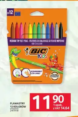Selgros Flamastry BIC Kids 12 kolorów oferta