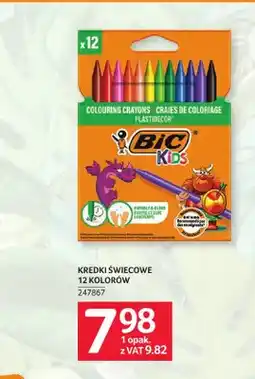 Selgros Kredki świecowe BIC Kids Plastidecor 12 kolorów oferta
