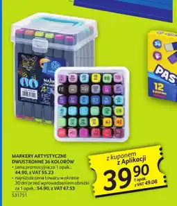 Selgros Markery artystyczne dwustronne 36 kolorów Astra oferta