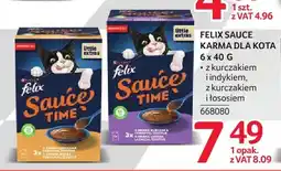 Selgros Karma dla kota Felix Sauce Time z kurczakiem i indykiem oferta