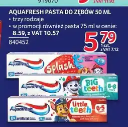 Selgros Pasta do zębów dla dzieci Aquafresh Splash oferta