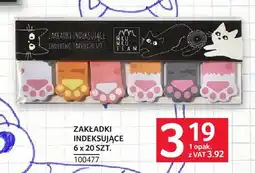 Selgros Zakładki indeksujące Miau Mau Team oferta