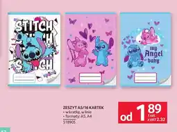 Selgros Zeszyt A5 16 kartek Disney Stitch oferta