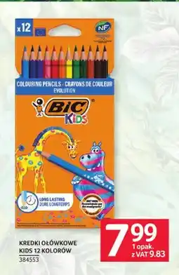 Selgros Kredki ołówkowe BIC Kids Evolution 12 kolorów oferta