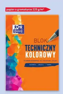Selgros Blok techniczny kolorowy Oxford 10 kartek oferta