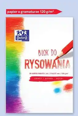Selgros Blok rysunkowy biały Oxford 20 kartek oferta