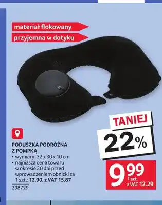 Poduszka podróżna z pompką