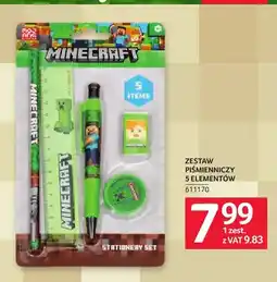 Selgros Zestaw piśmienniczy 5 elementów Minecraft oferta