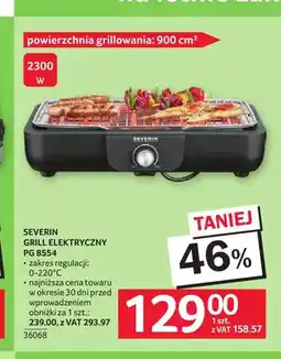Selgros Grill elektryczny Severin Pg 8554 oferta