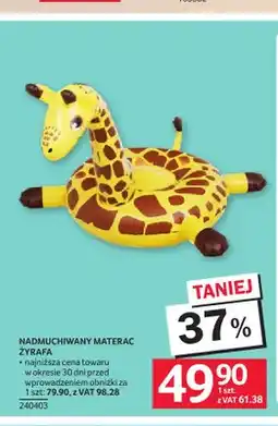 Selgros Nadmuchiwany materac Żyrafa oferta