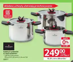 Selgros Komplet garnków 6 części Kompakt Zwieger oferta