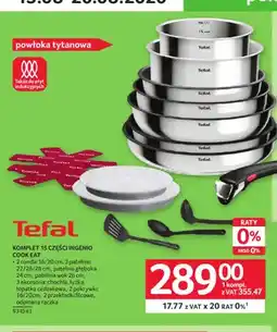 Selgros Komplet 15 części Ingenio Cook Eat Tefal oferta