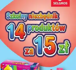 Selgros Zestaw szkolny niezbędnik 14 produktów oferta