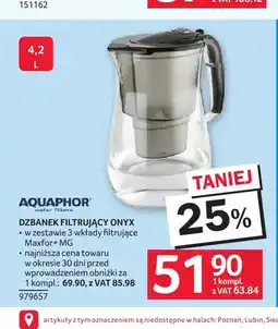 Selgros Dzbanek filtrujący Aquaphor Onyx oferta