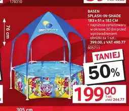 Selgros Basen Splash-In-Shade Bestway 183x51x183 cm oferta
