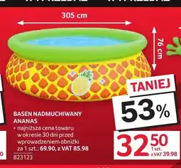 Selgros Basen nadmuchiwany Ananas 305 cm oferta